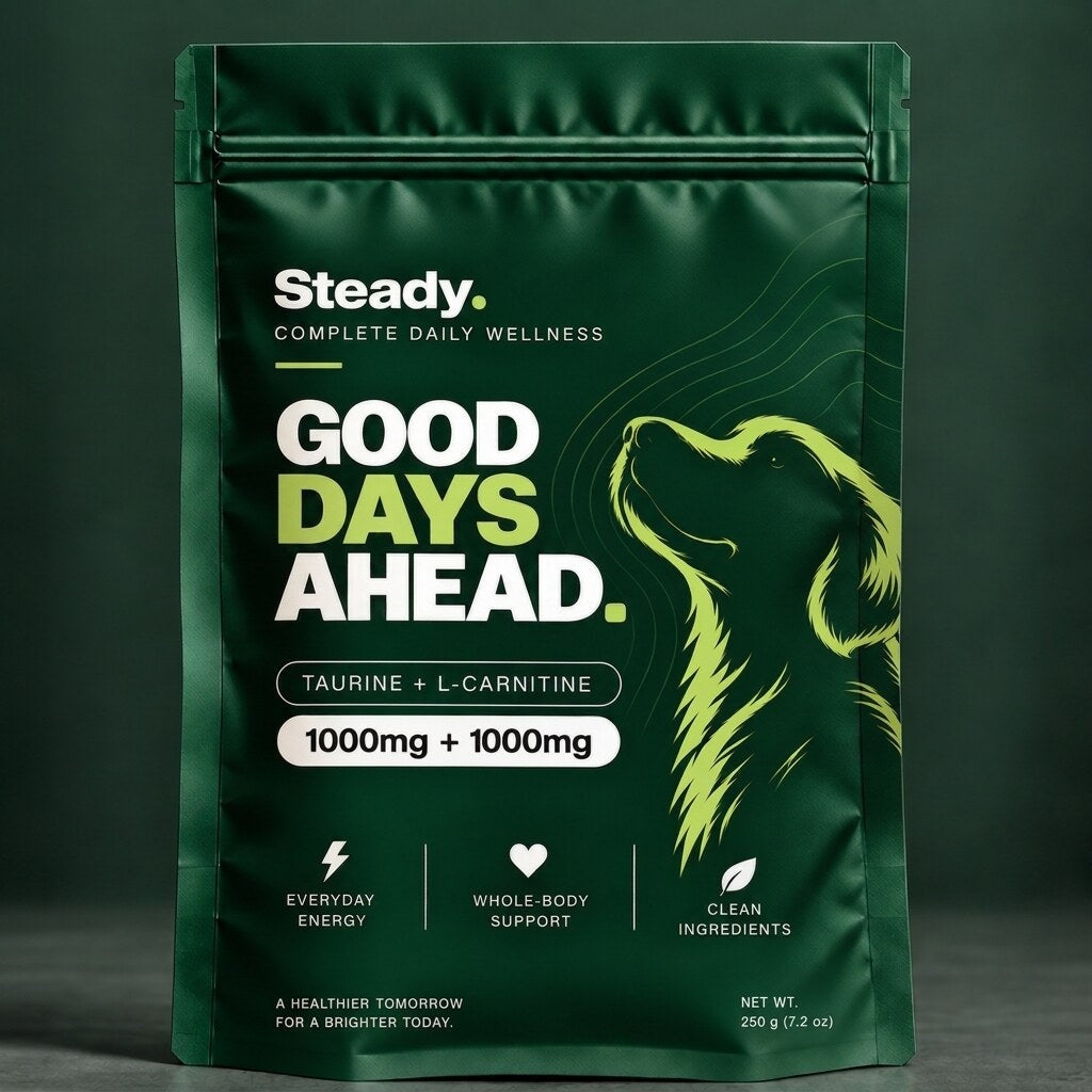 Steady Heart pouch, taurine and L-carnitine, 1000mg + 1000mg